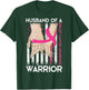 Husband Of A Warrior Breast Cancer Awareness Support Squad T-Shirt - T-Shirt | Forest