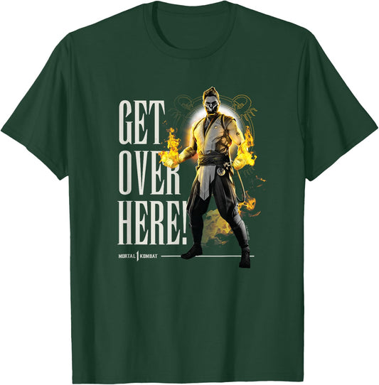 Mortal Kombat - Scorpion Get Over Here T-Shirt - T-Shirt | Forest
