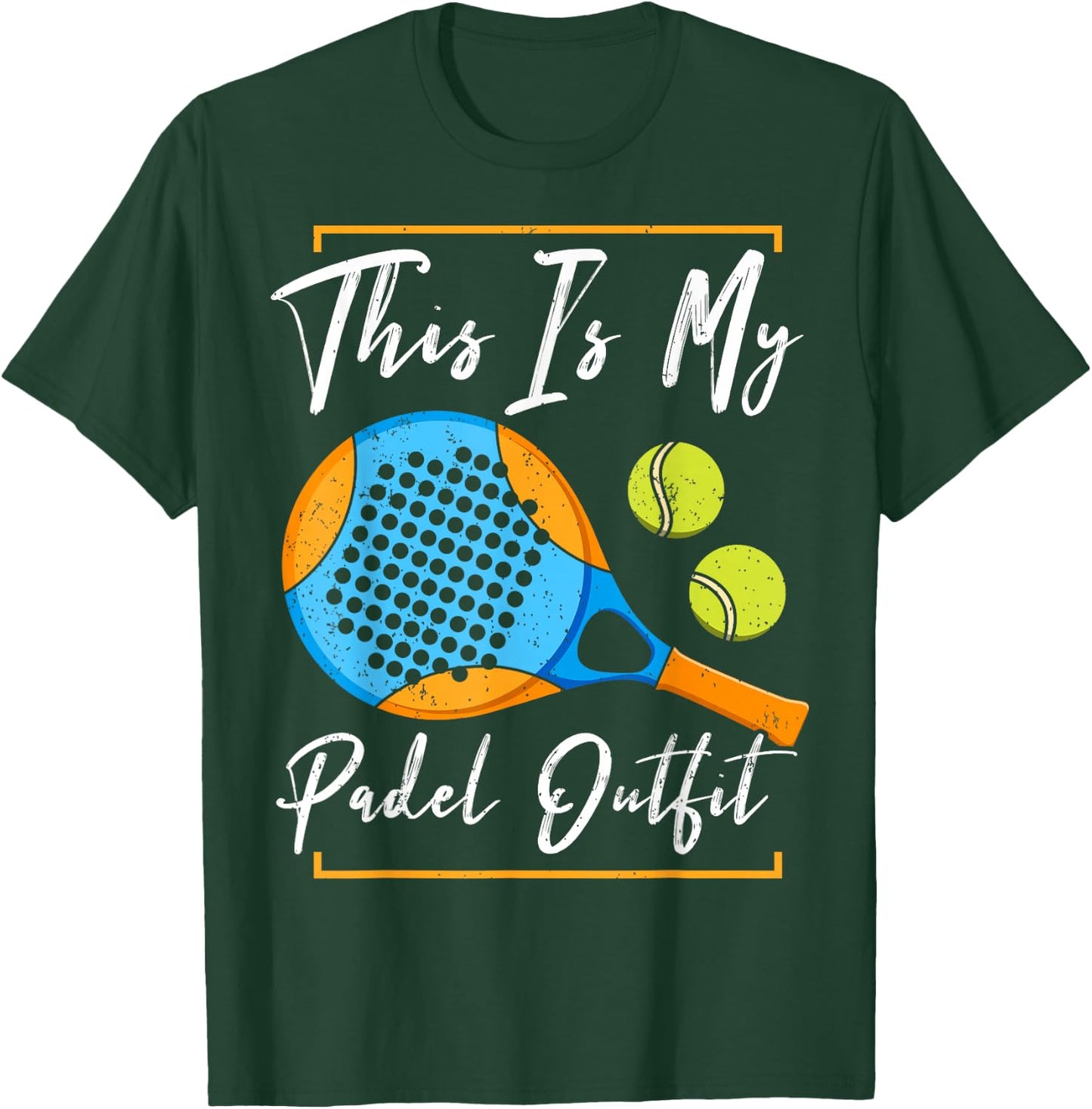 This Is My Padel Outfit | Padel Tennis Funny Padel T-Shirt - T-Shirt | Forest