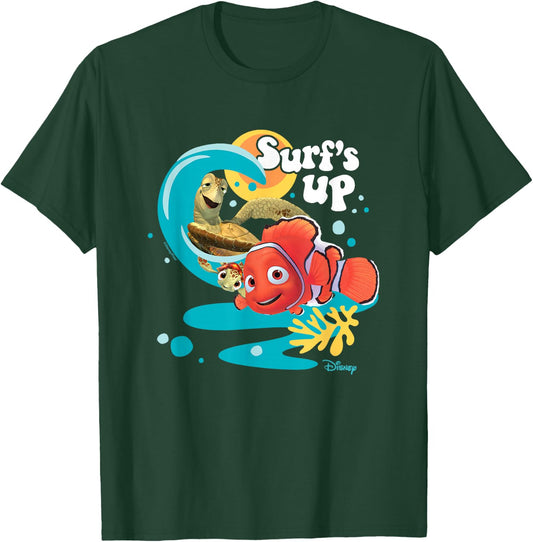 Finding Nemo - Crush Squirt Nemo Surfs Up T-Shirt - T-Shirt | Forest