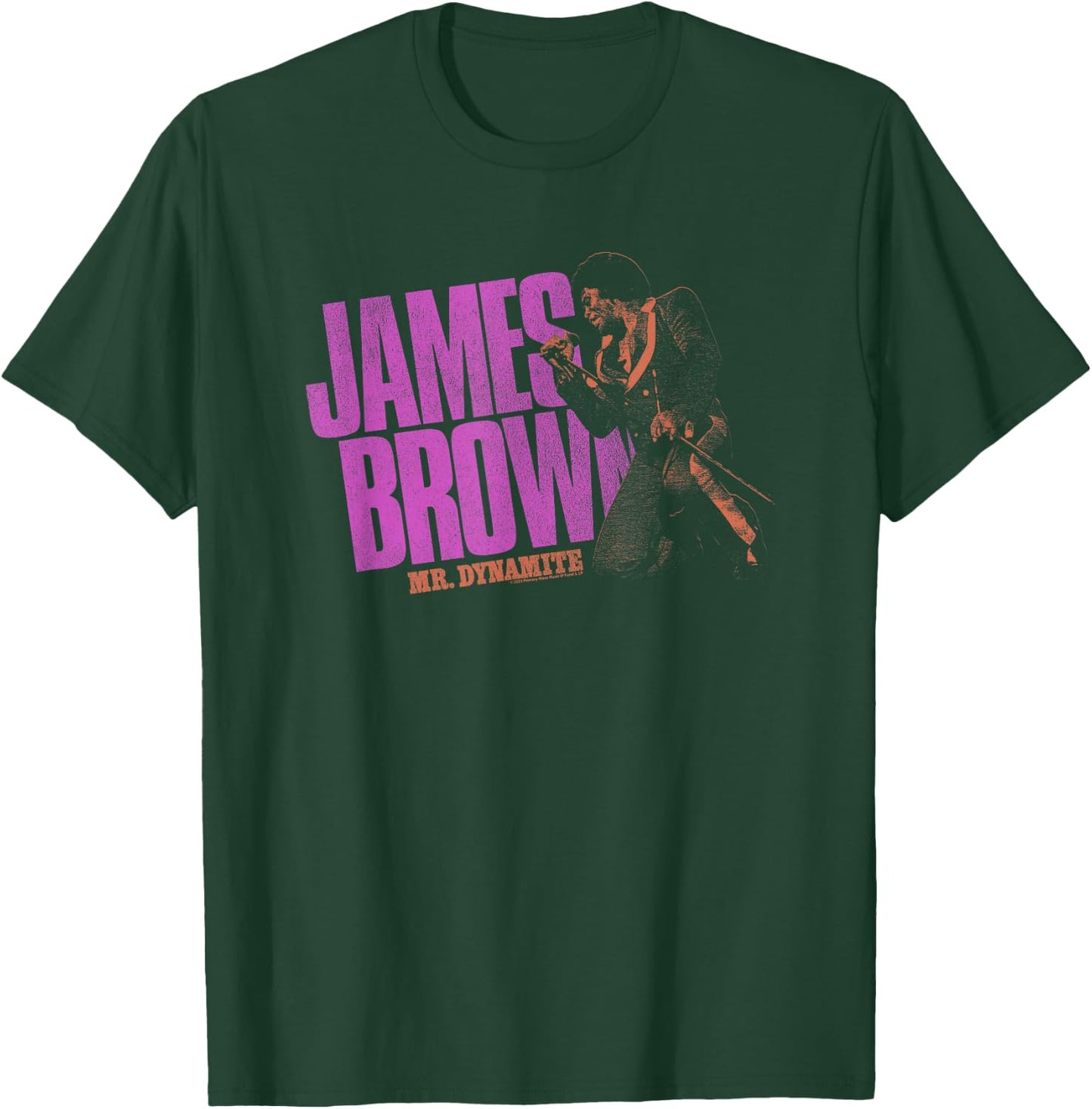 James Brown Mr Dynamite Purple Logo T-Shirt - T-Shirt | Forest
