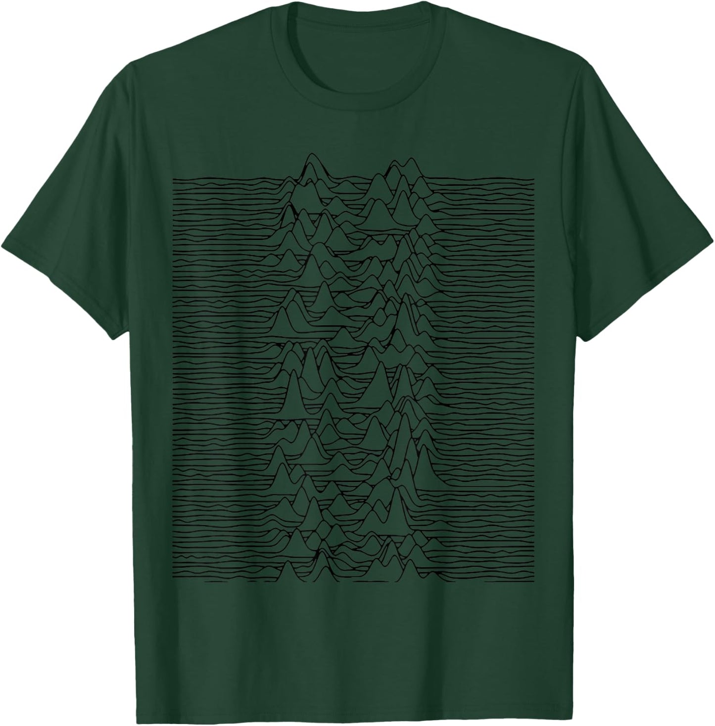 Nerdy Pulsar Waves Unknown Pleasures Space Science Teacher Women Kids T-Shirt - T-Shirt | Forest
