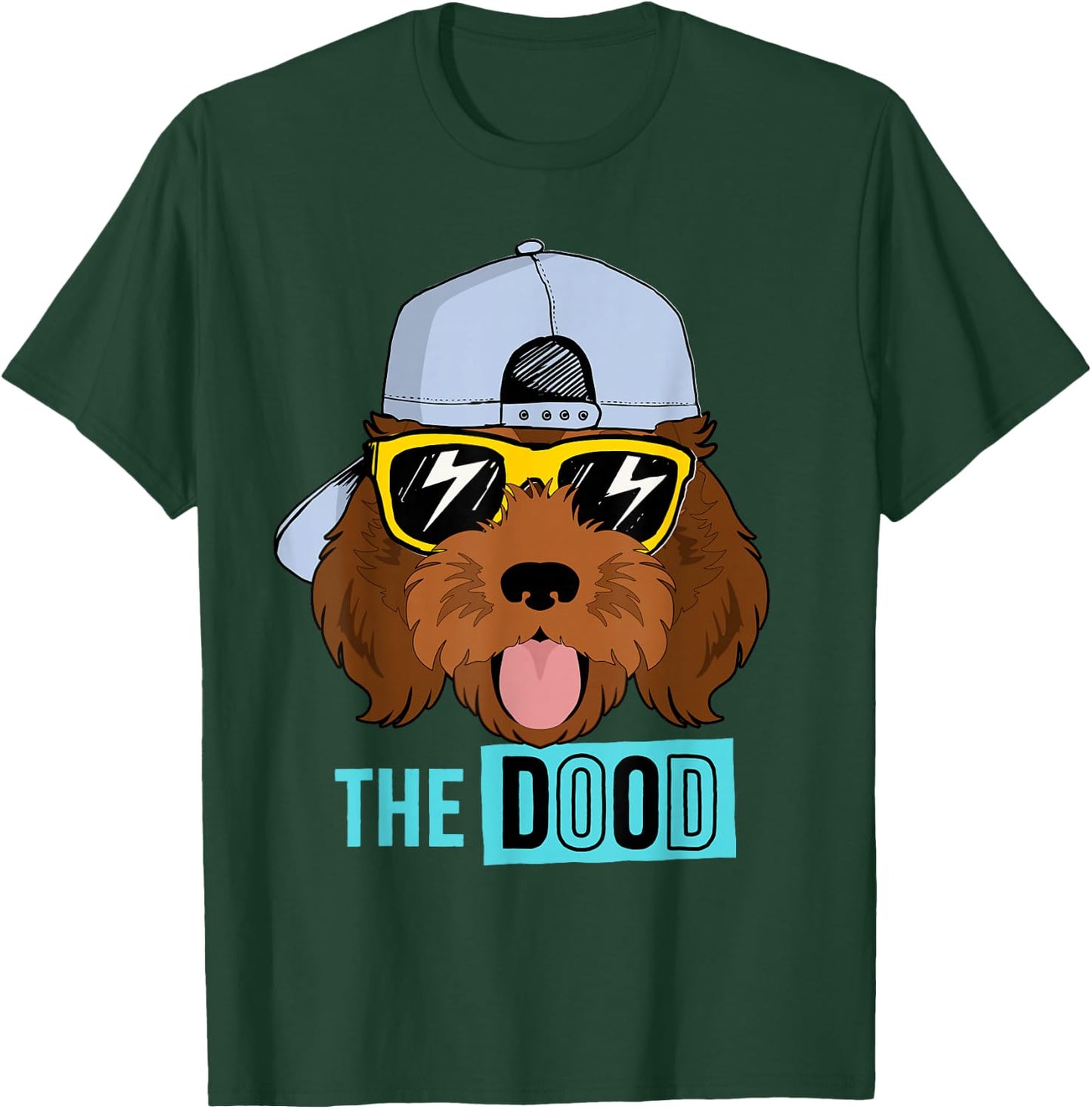 Chocolate Golden Doodle Dog, The Dood Brown Gooldendoodle T-Shirt - T-Shirt | Forest