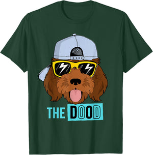 Chocolate Golden Doodle Dog, The Dood Brown Gooldendoodle T-Shirt - T-Shirt | Forest