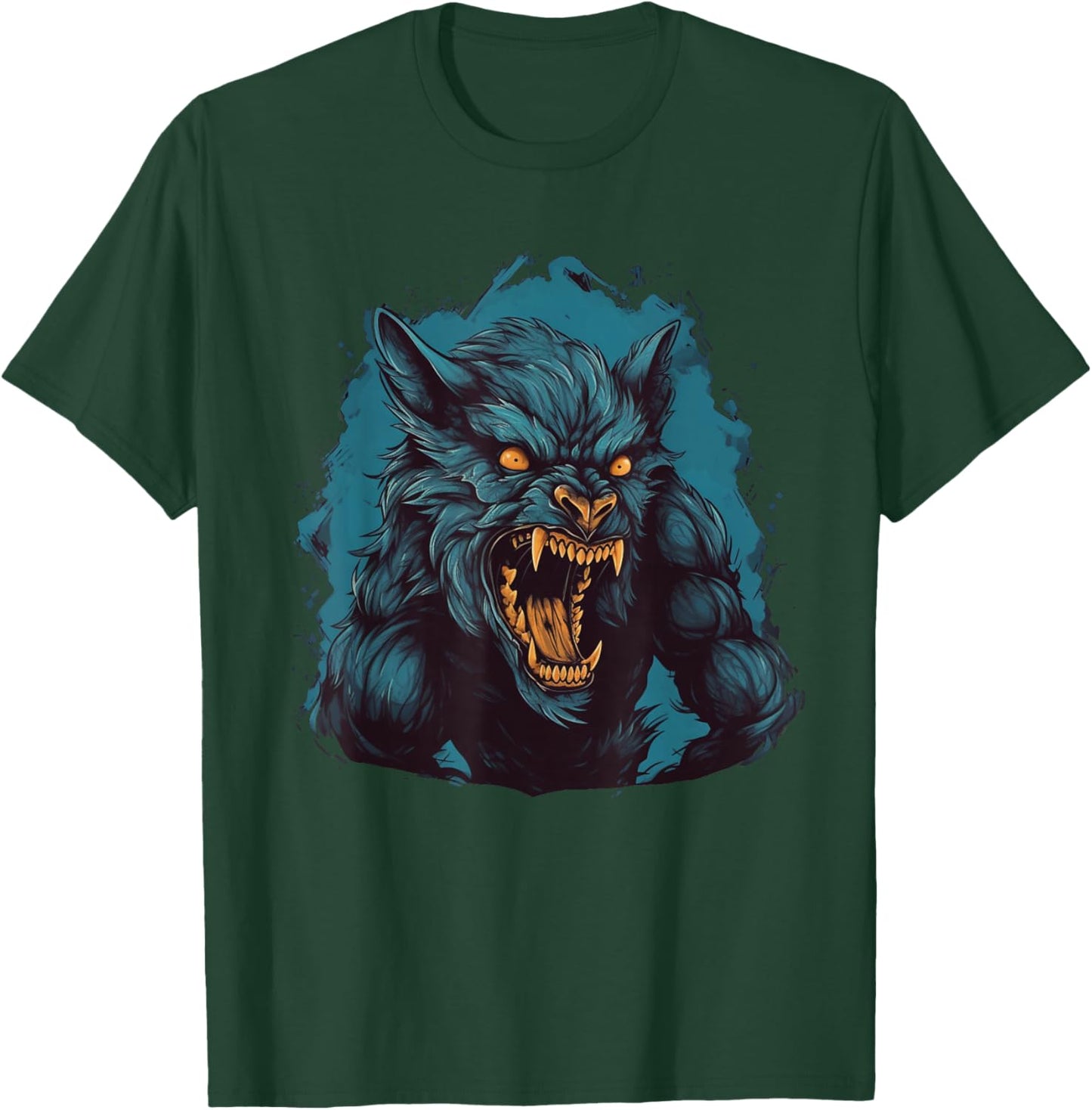 Fun Halloween party with this cool werewolf costume T-Shirt - T-Shirt | Forest