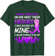 My Heroes I Wear Purple For My Mom Mother Pancreatic Cancer T-Shirt - T-Shirt | Forest