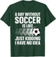 Funny Soccer Design Women Sport Player Soccer Lover T-Shirt - T-Shirt | Forest