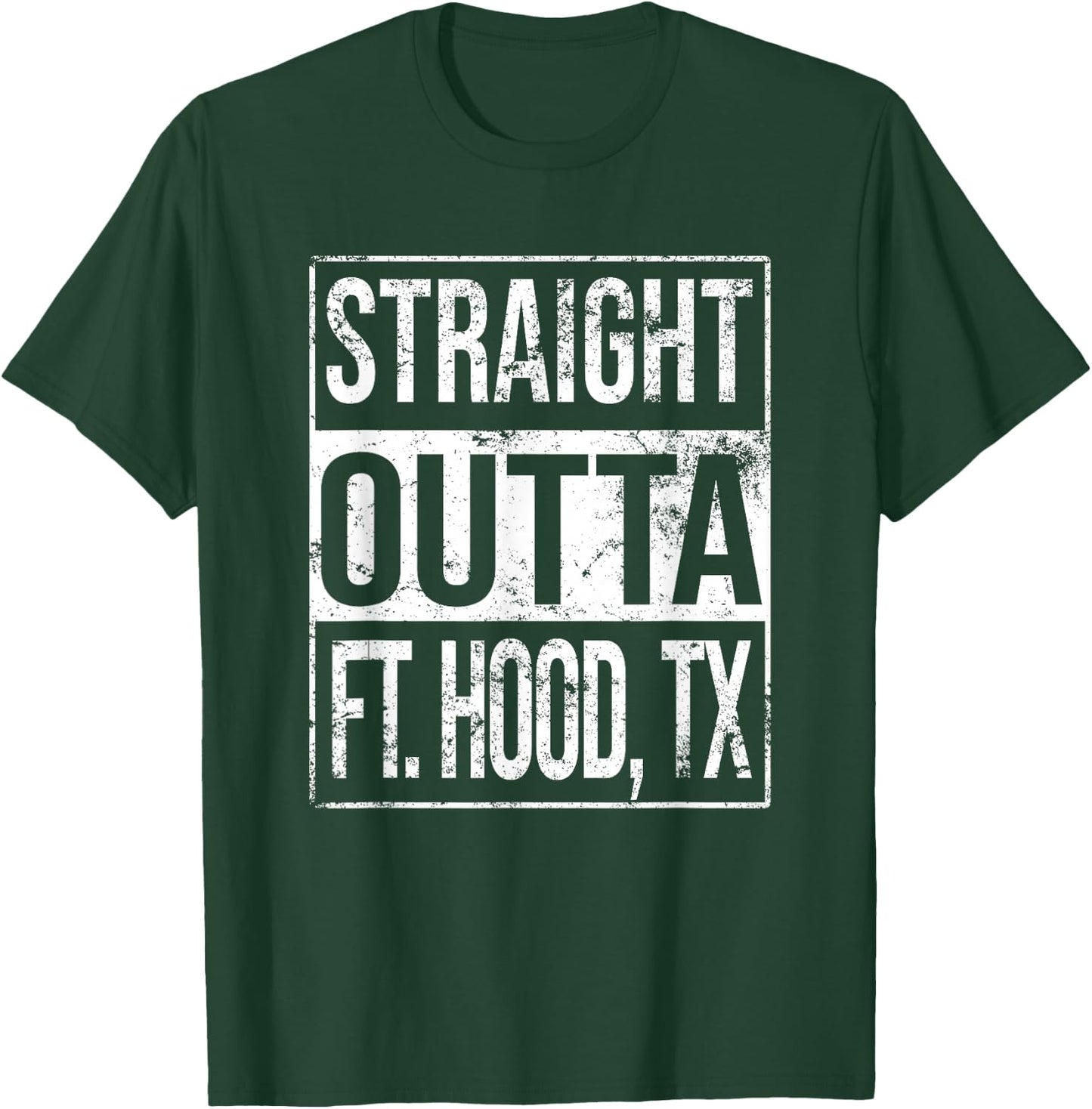 Straight Outta Fort Hood Texas Vintage Ft Hood TX T-Shirt - T-Shirt | Forest