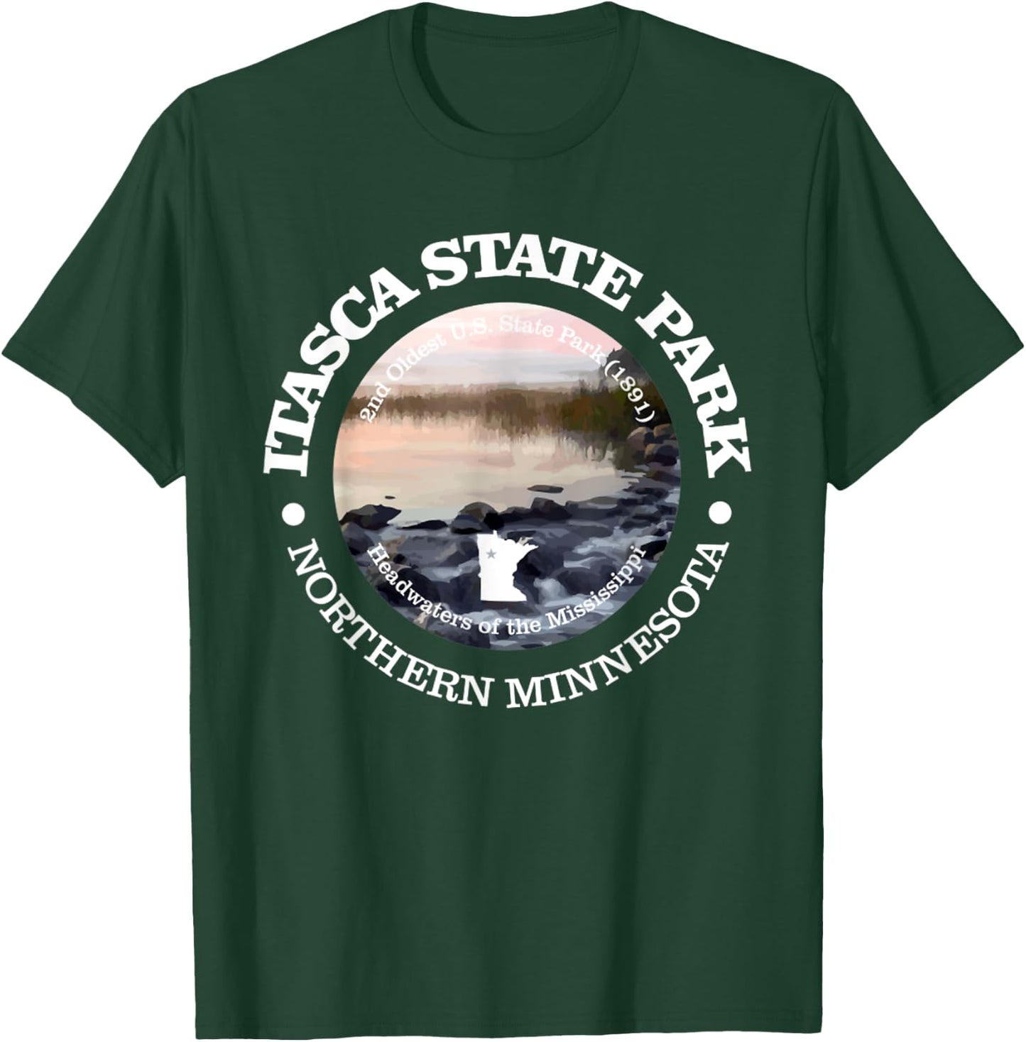 Itasca State Park Funny Minnesota Itasca State Park T-Shirt - T-Shirt | Forest