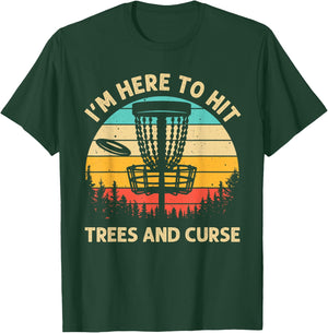 Funny Disc Golf Women Disc Golf Player Trees Sports T-Shirt - T-Shirt | Forest