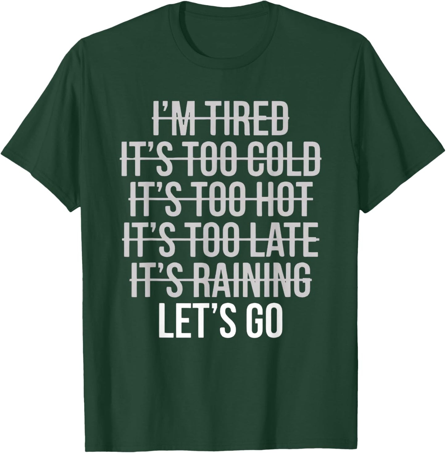 No Excuses -Fitness Exercise Motivation Bodybuilding Athlete T-Shirt - T-Shirt | Forest