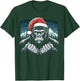 Gorilla Christmas Santa Hat Gorilla Primate Animal T-Shirt - T-Shirt | Forest