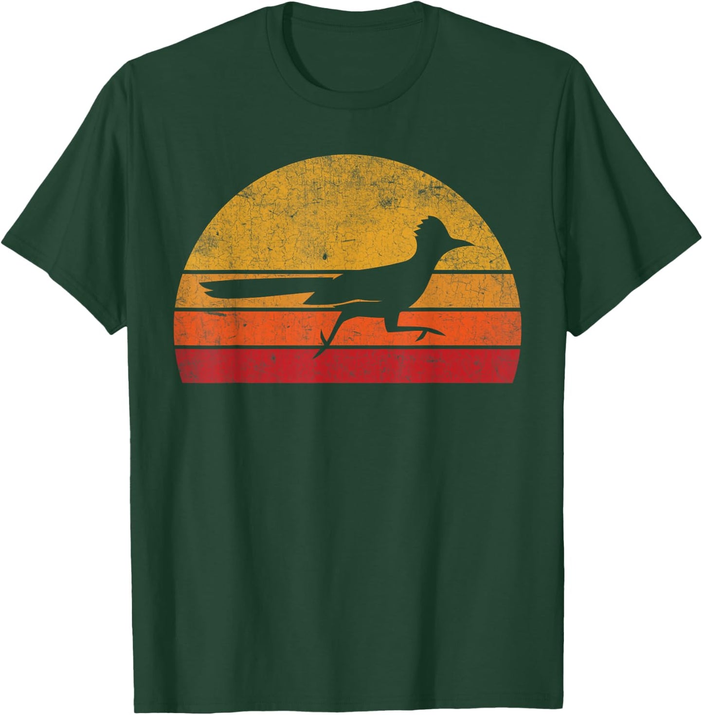 Vintage Roadrunner Lover Retro Art Animal T-Shirt - T-Shirt | Forest
