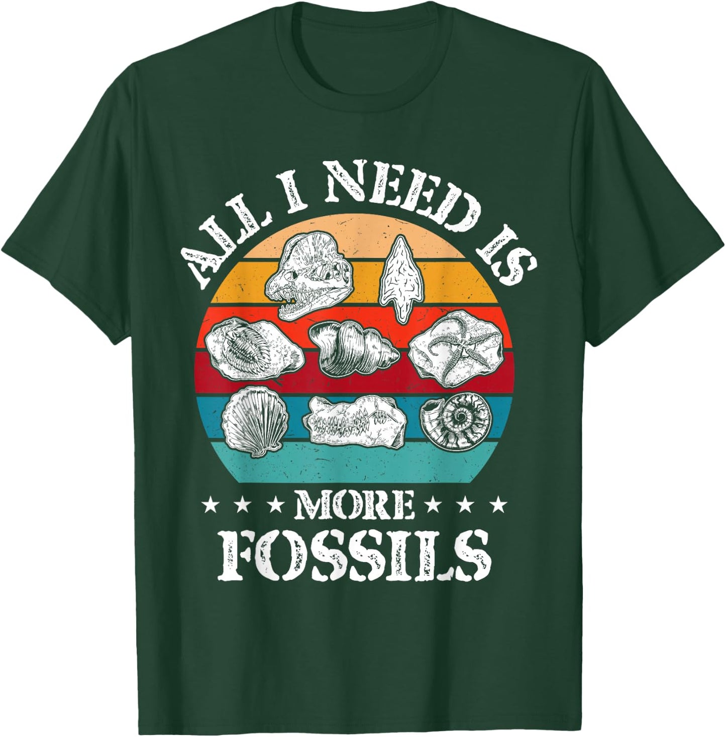 Fossiling Paleontologist Fossil Collector Fossil Hunting T-Shirt - T-Shirt | Forest