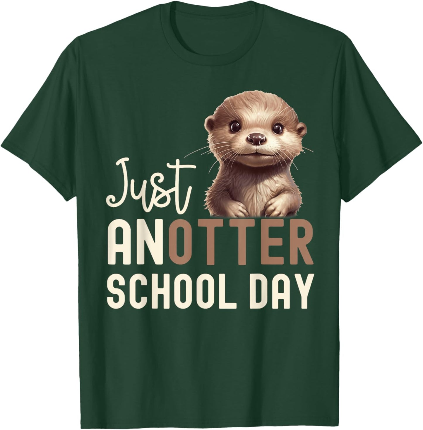 Cool Otter For Boys Girls Men Kids Vintage Sea Otter Lover T-Shirt - T-Shirt | Forest