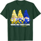 Funny Gnomies Down Syndrome Awareness Month Blue And Yellow T-Shirt - T-Shirt | Forest