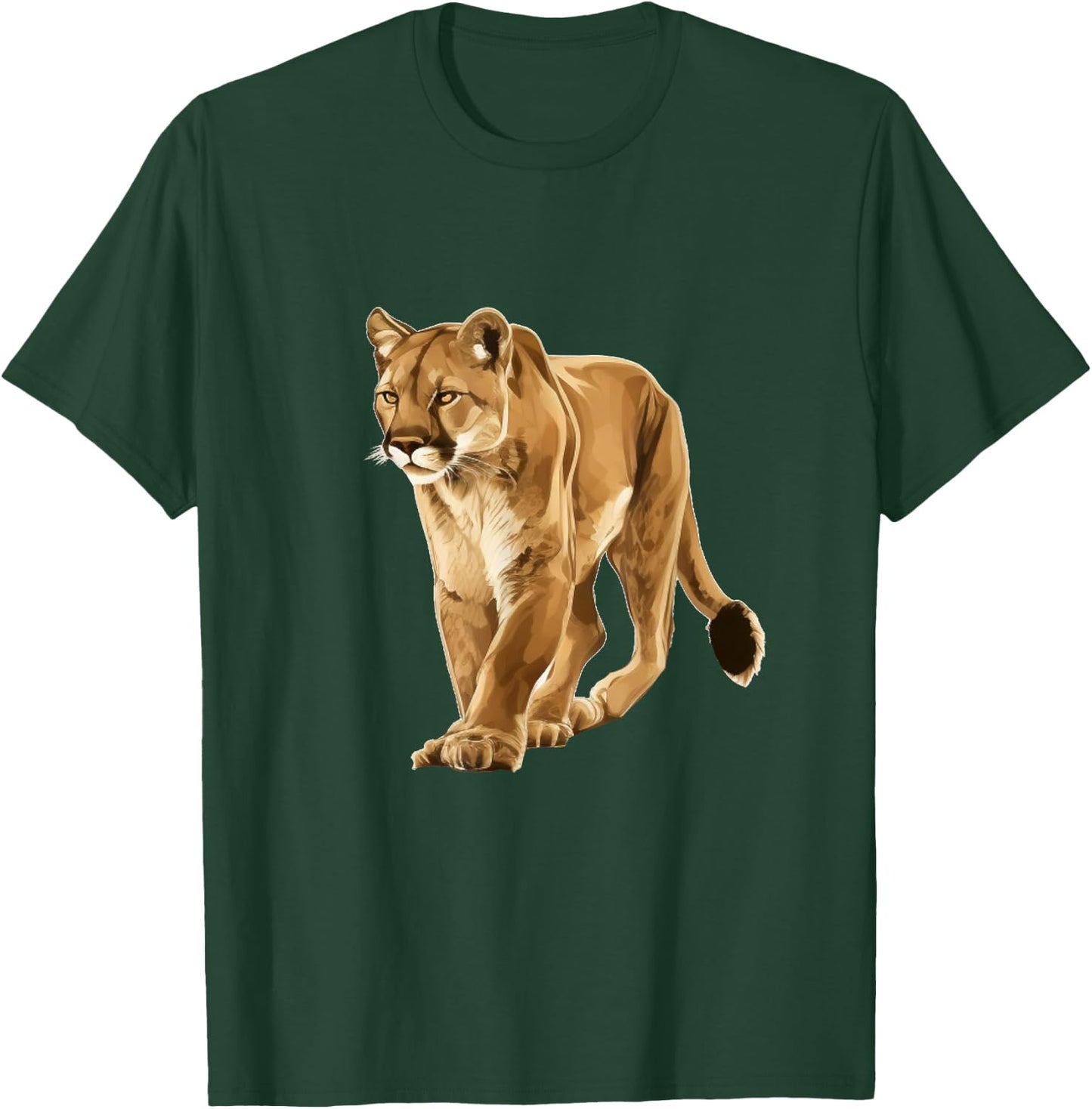 Cougar Face for Wild and big Cats Lovers T-Shirt - T-Shirt | Forest