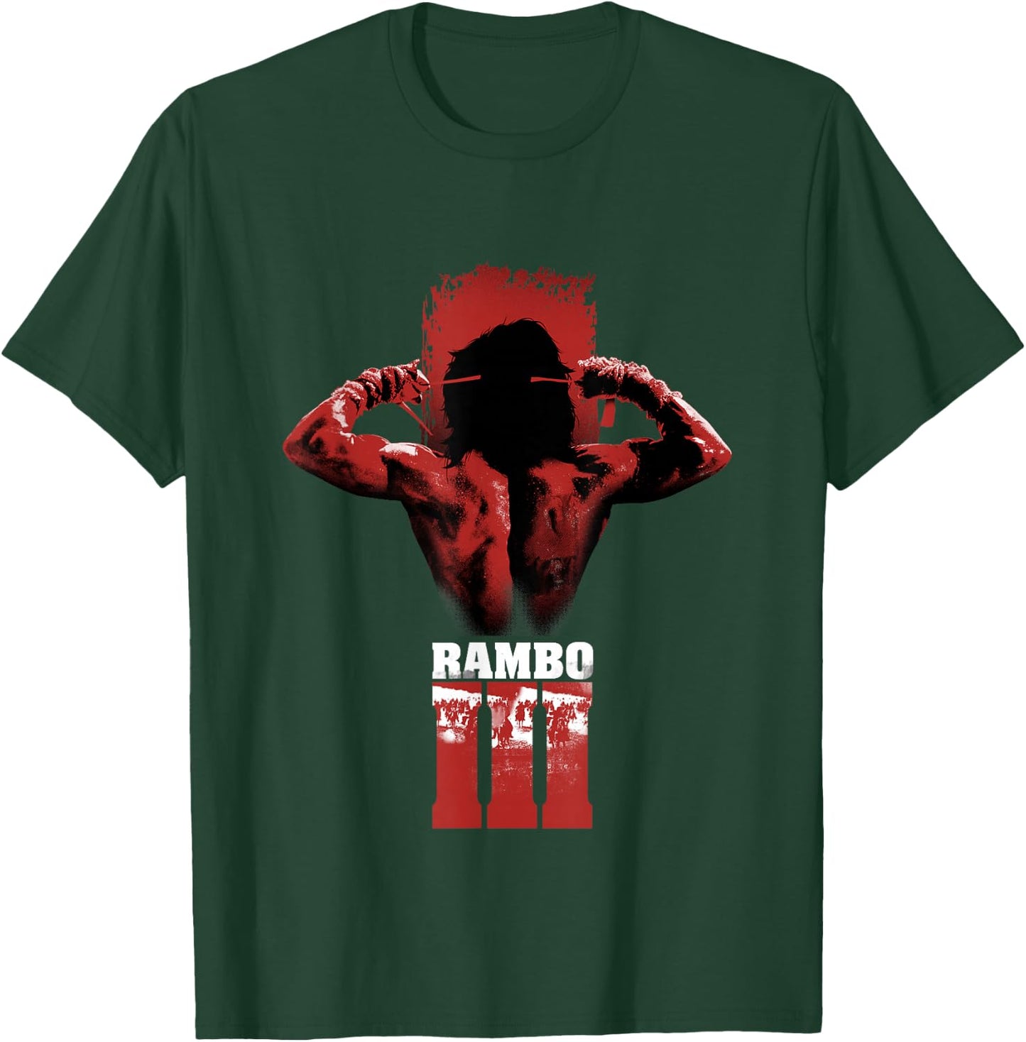 Rambo III Tying Headband T-Shirt - T-Shirt | Forest