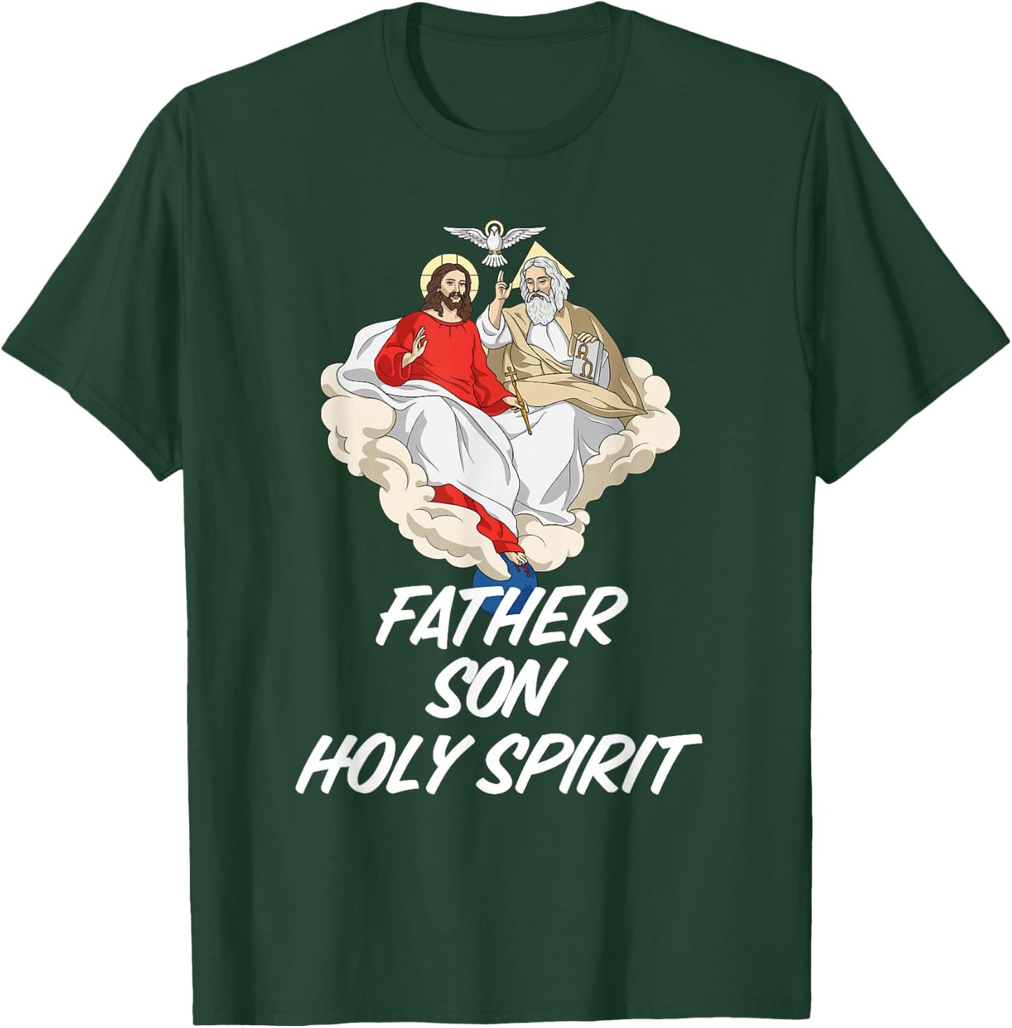 Holy Trinity Father Son and Holy Spirit Catholic T-Shirt - T-Shirt | Forest