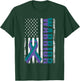 Anal Cancer Awareness Day Warrior American Flag Men T-Shirt - T-Shirt | Forest