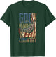 God Family Country US Flag Patriotic Christian Jesus T-Shirt - T-Shirt | Forest