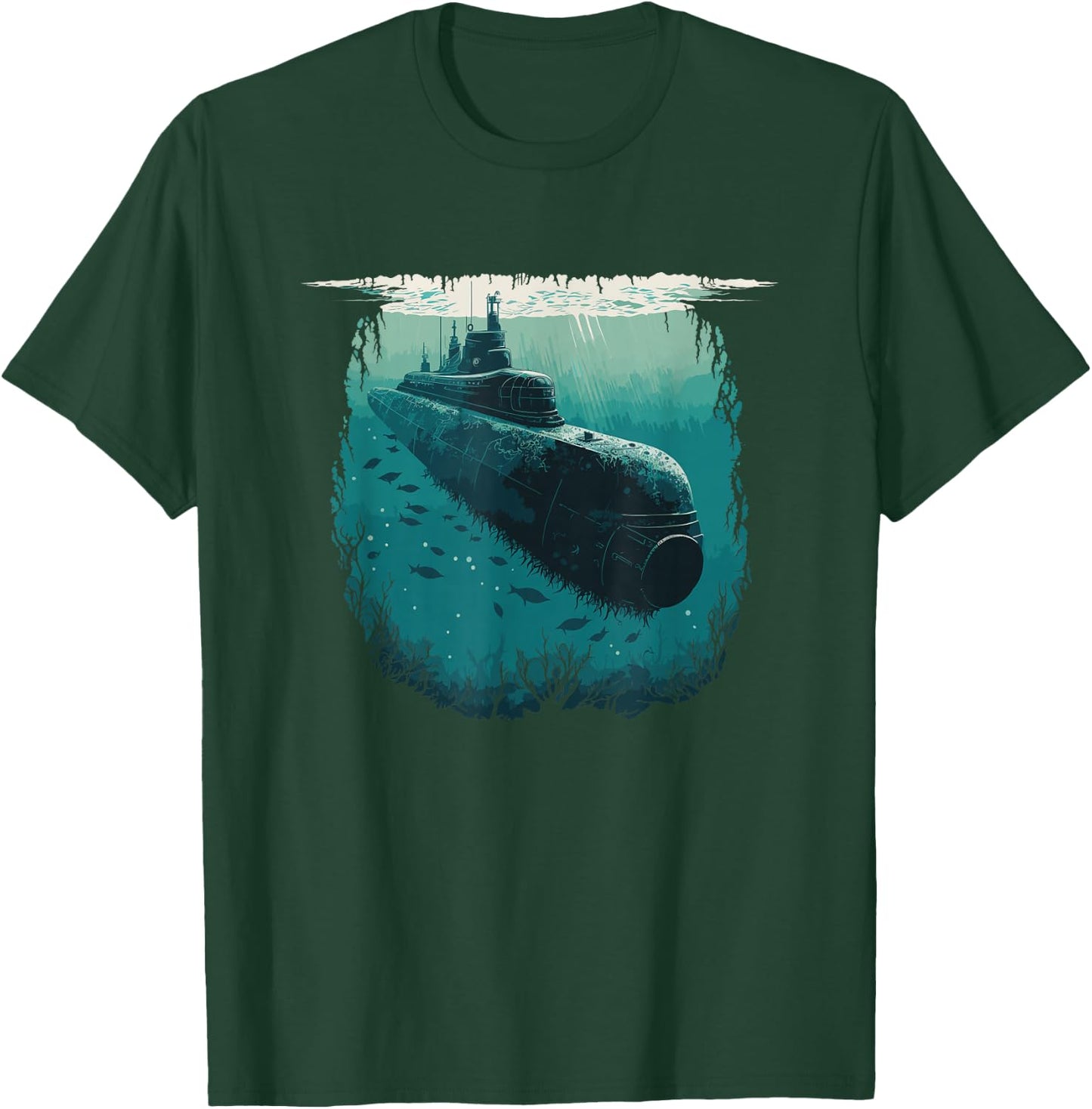 Submariner Veteran Submersible Nuclear-powered Submarine T-Shirt - T-Shirt | Forest
