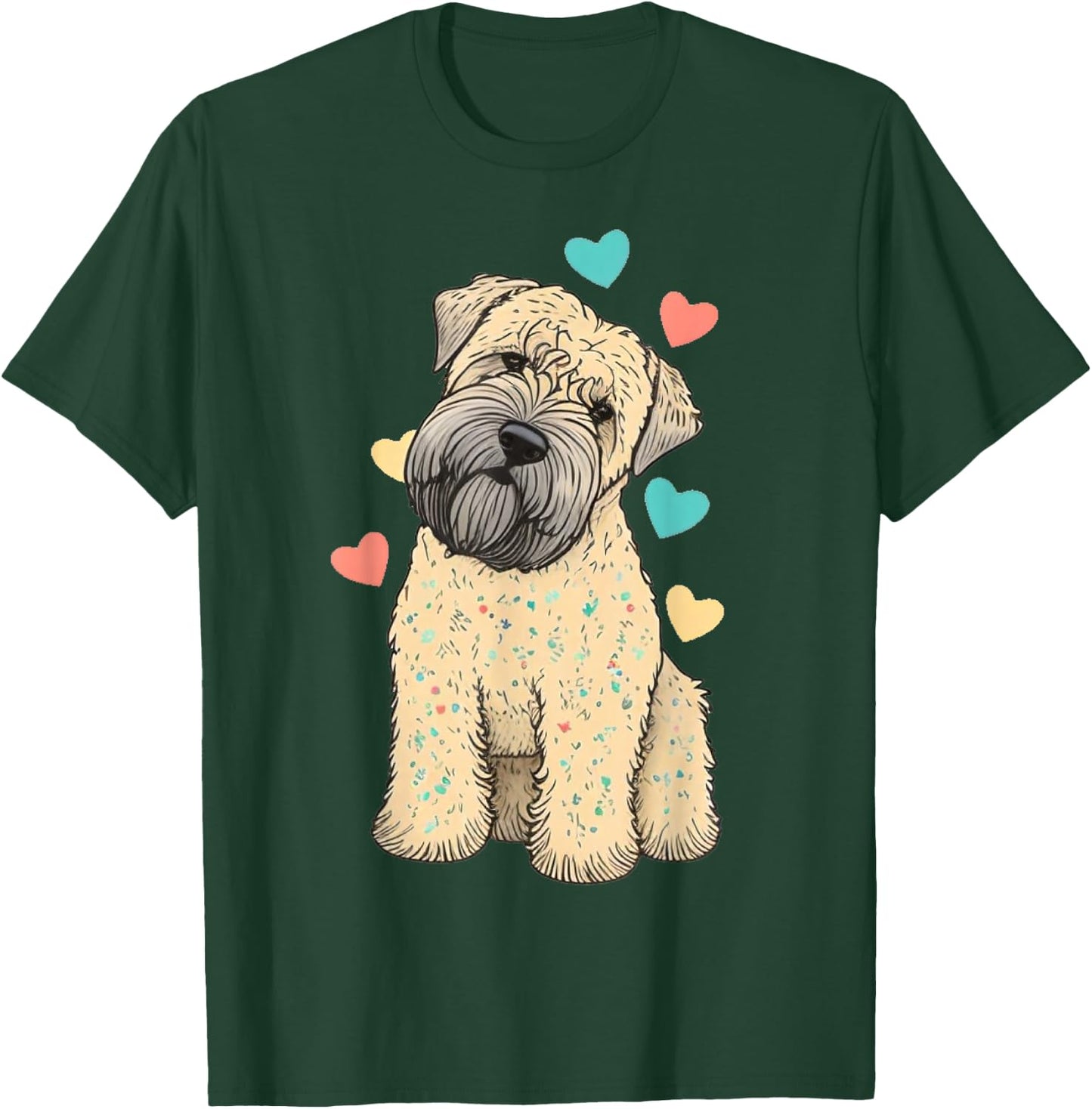 I Love My Soft Coated Wheaten Terrier Dog Valentines Heart T-Shirt - T-Shirt | Forest