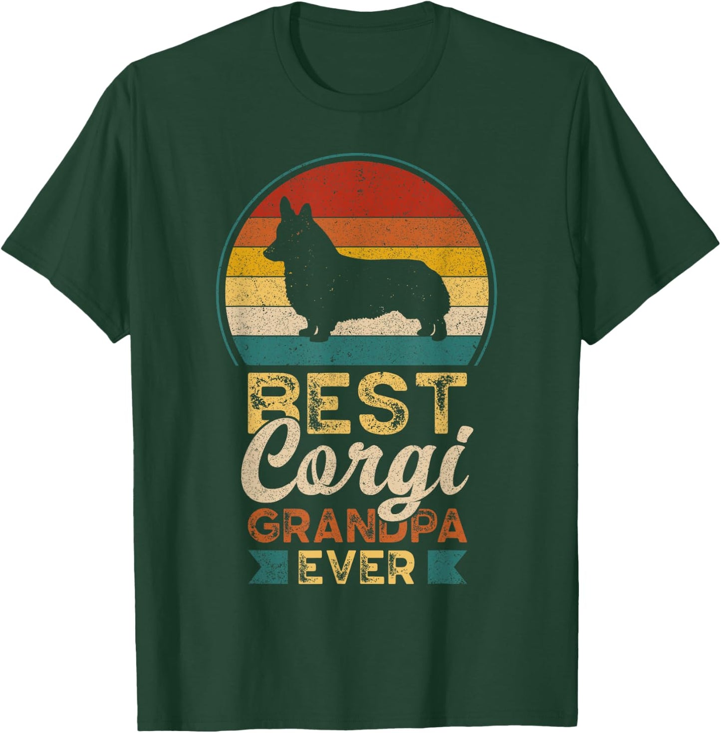 Best Corgi Grandpa Ever, Father's Day, Welsh Corgi T-Shirt - T-Shirt | Forest