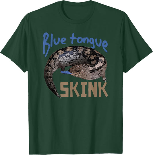 Blue Tongue Skink pet lizard design T-Shirt - T-Shirt | Forest
