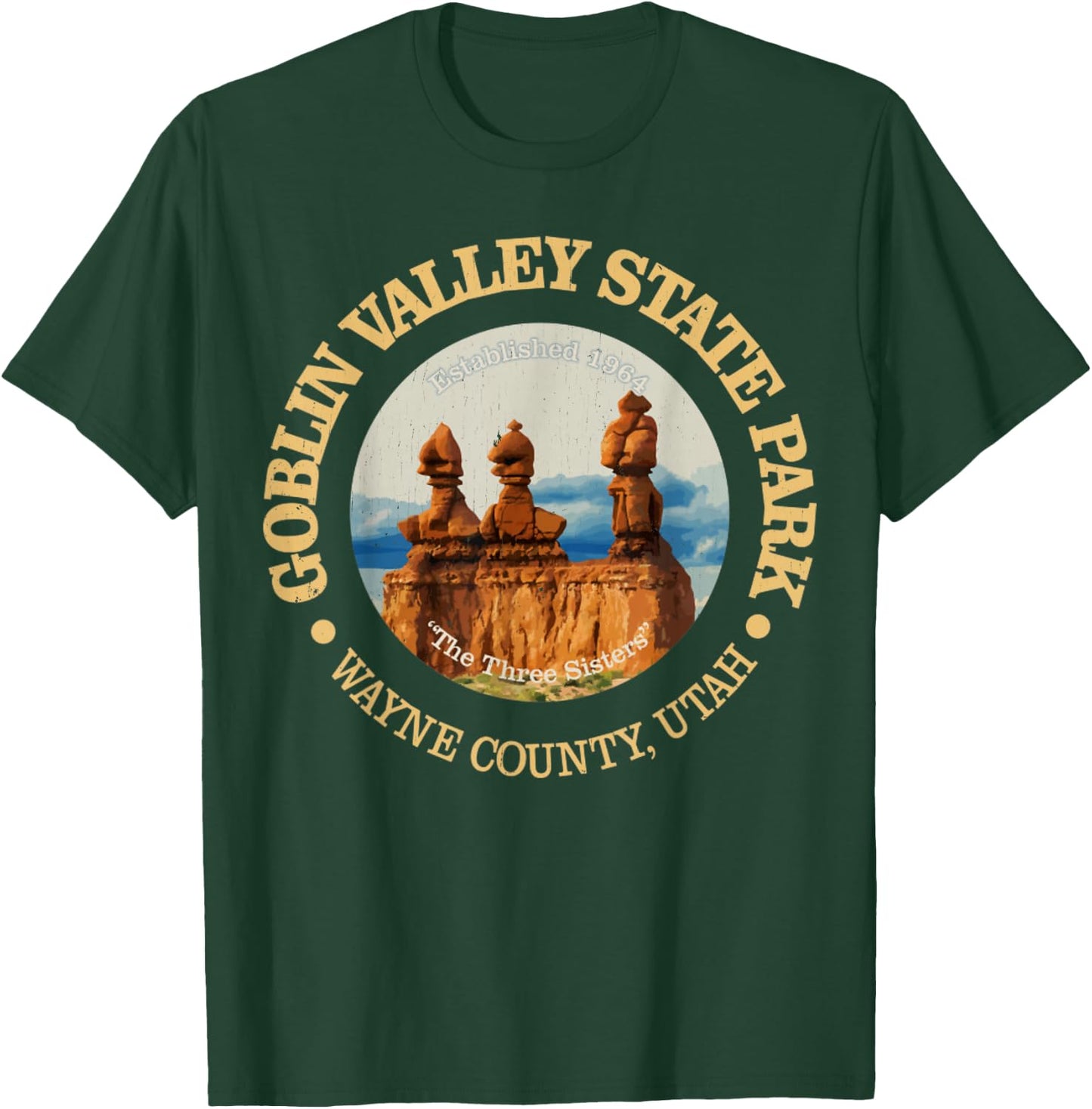Goblin Valley State Park, Utah Vintage Natural Wonders T-Shirt - T-Shirt | Forest