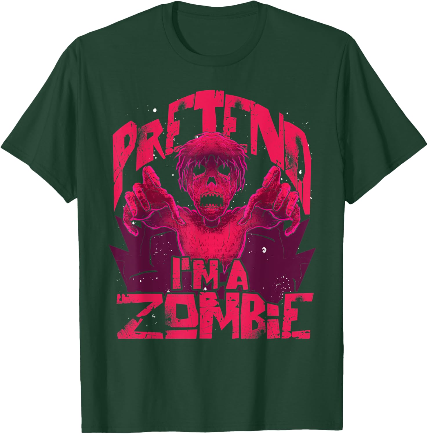 Pretend Im A Zombie Halloween Costume Funny Zombie T-Shirt - T-Shirt | Forest