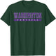 Washington Softball Purple Vintage Text. T-Shirt - T-Shirt | Forest
