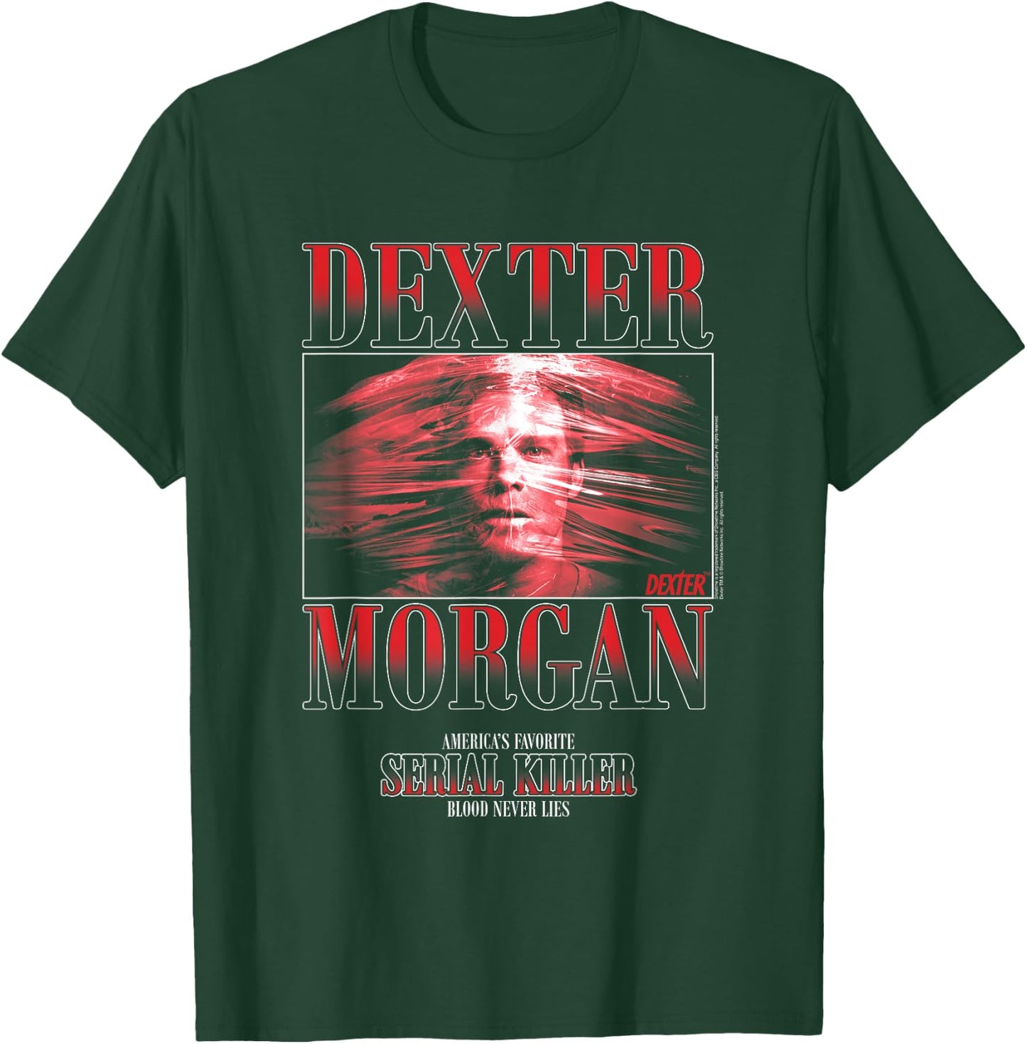 Dexter Main Image Plastic Wrap Retro 90's TV Shows T-Shirt - T-Shirt | Forest
