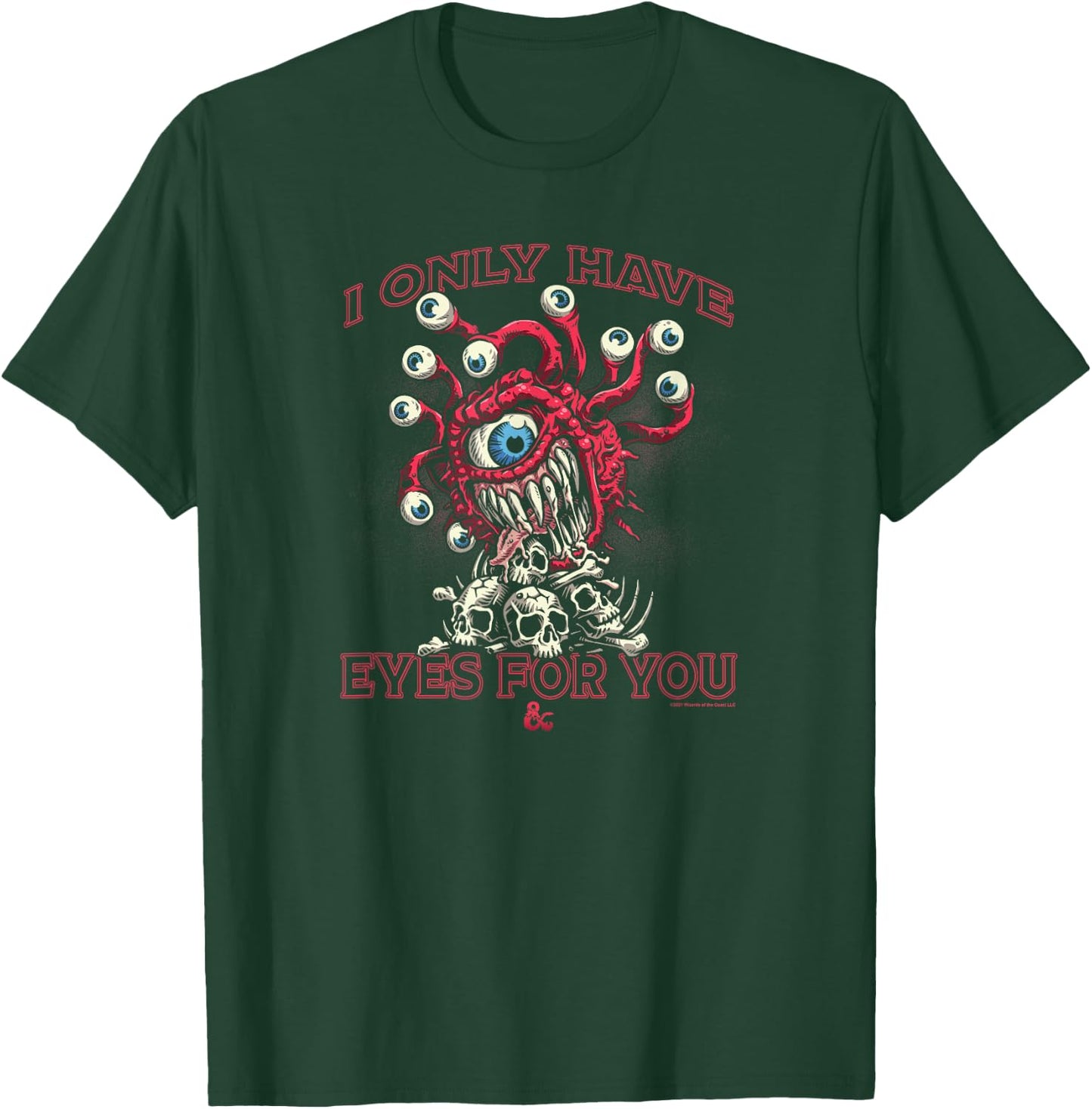 Dungeons & Dragons Valentine's Day I Only Have Eyes For You T-Shirt - T-Shirt | Forest