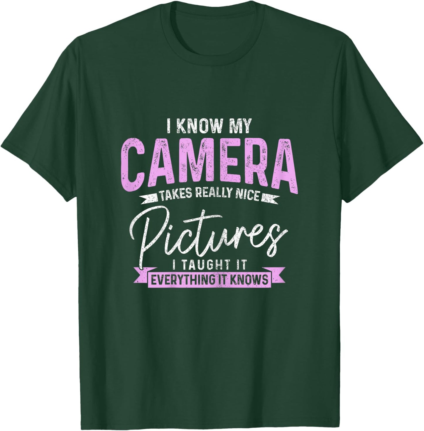Funny Photographer Vintage Camera Funny Photography T-Shirt - T-Shirt | Forest