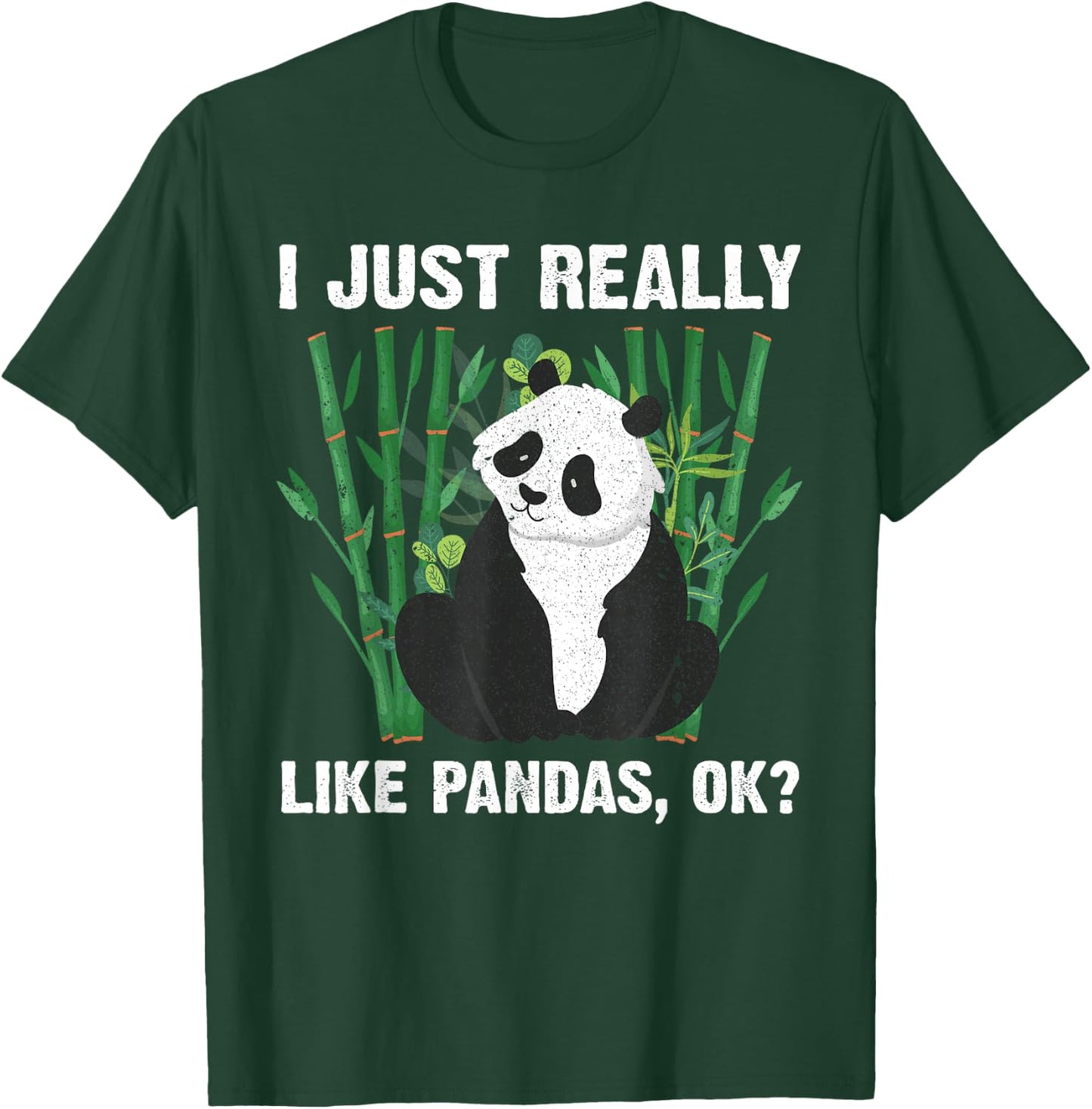 Funny Panda Design Women Boys Girls Panda Bear Lover T-Shirt - T-Shirt | Forest