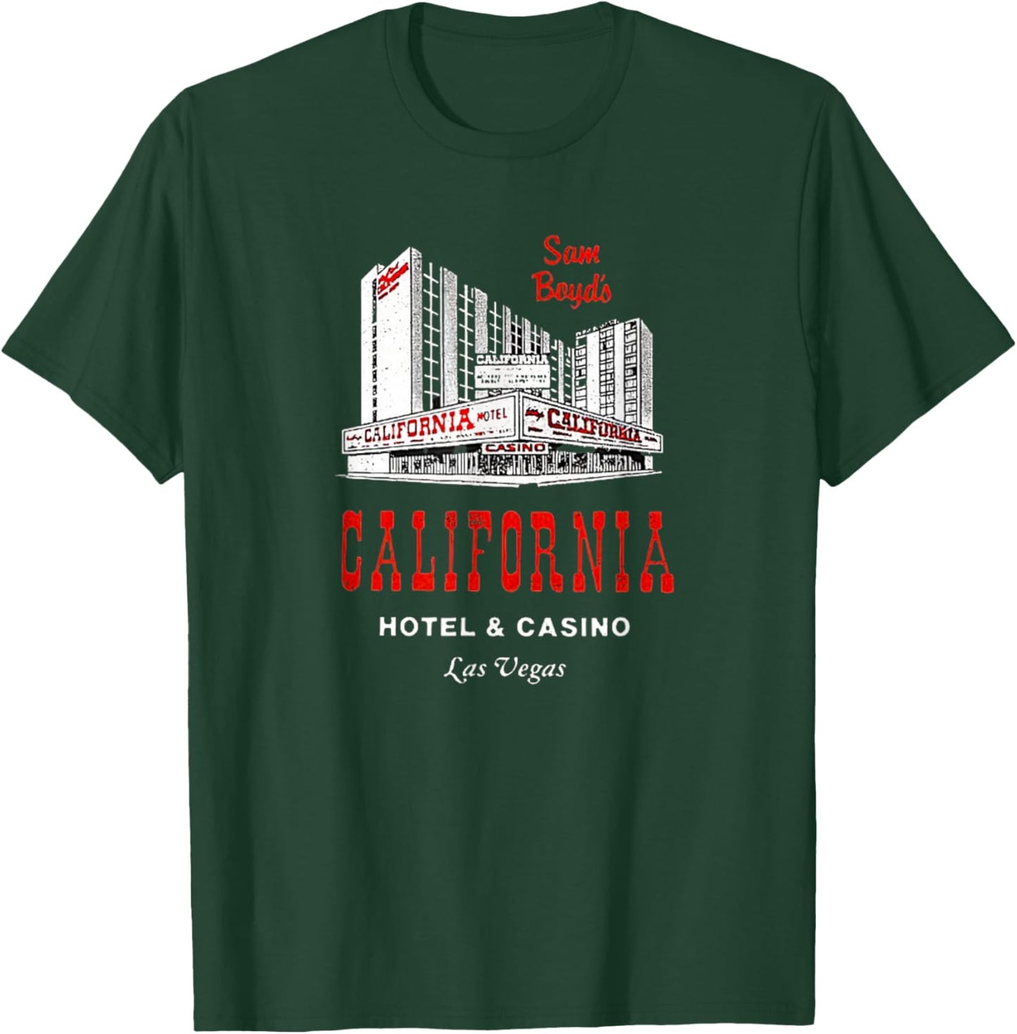 California Hotel Casino Retro Vintage Las Vegas T-Shirt - T-Shirt | Forest