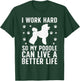 Funny Poodle Design Women Kids Standard Poodle Lover T-Shirt - T-Shirt | Forest