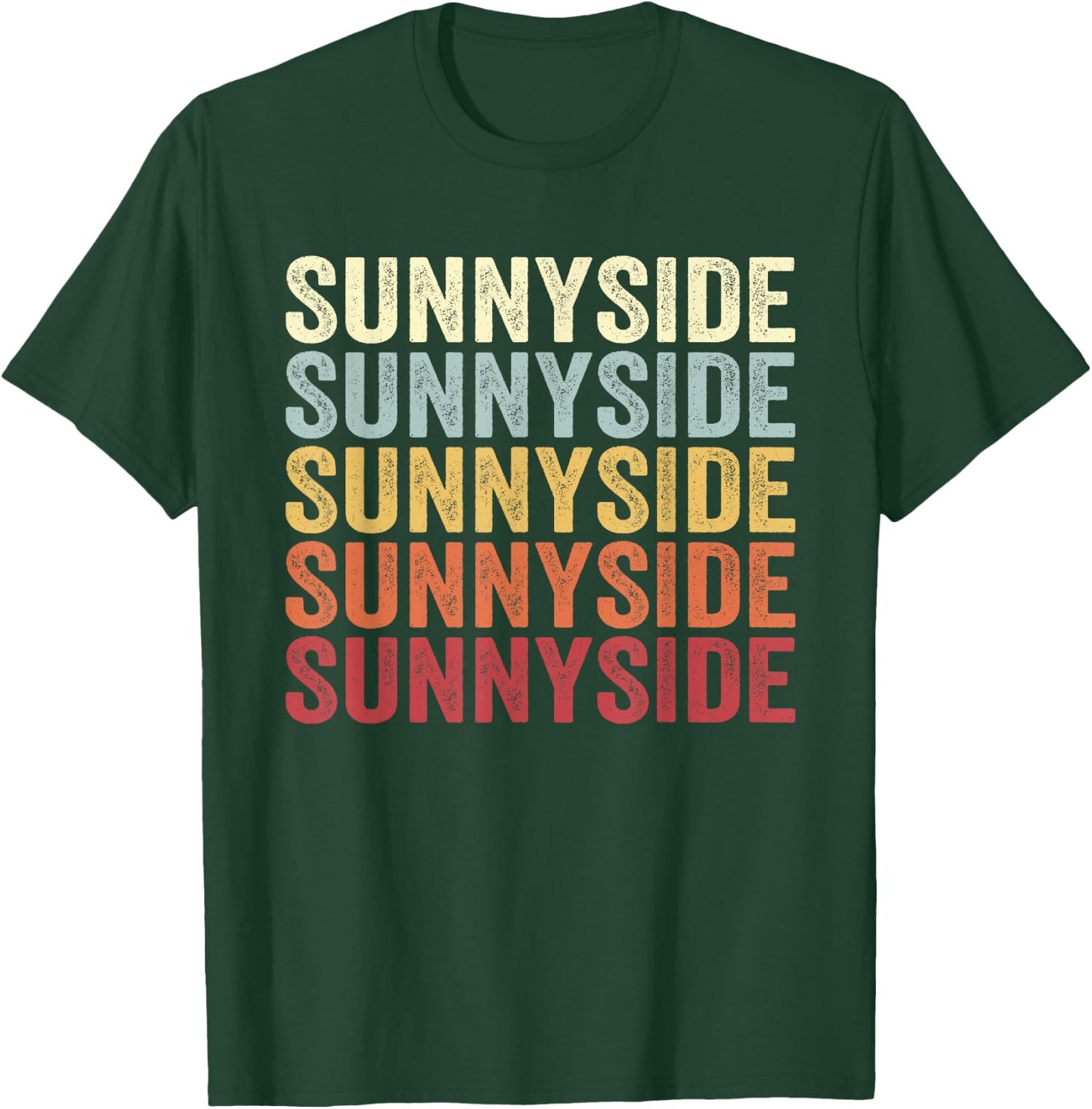 Sunnyside Washington Sunnyside WA Retro Vintage Text T-Shirt - T-Shirt | Forest