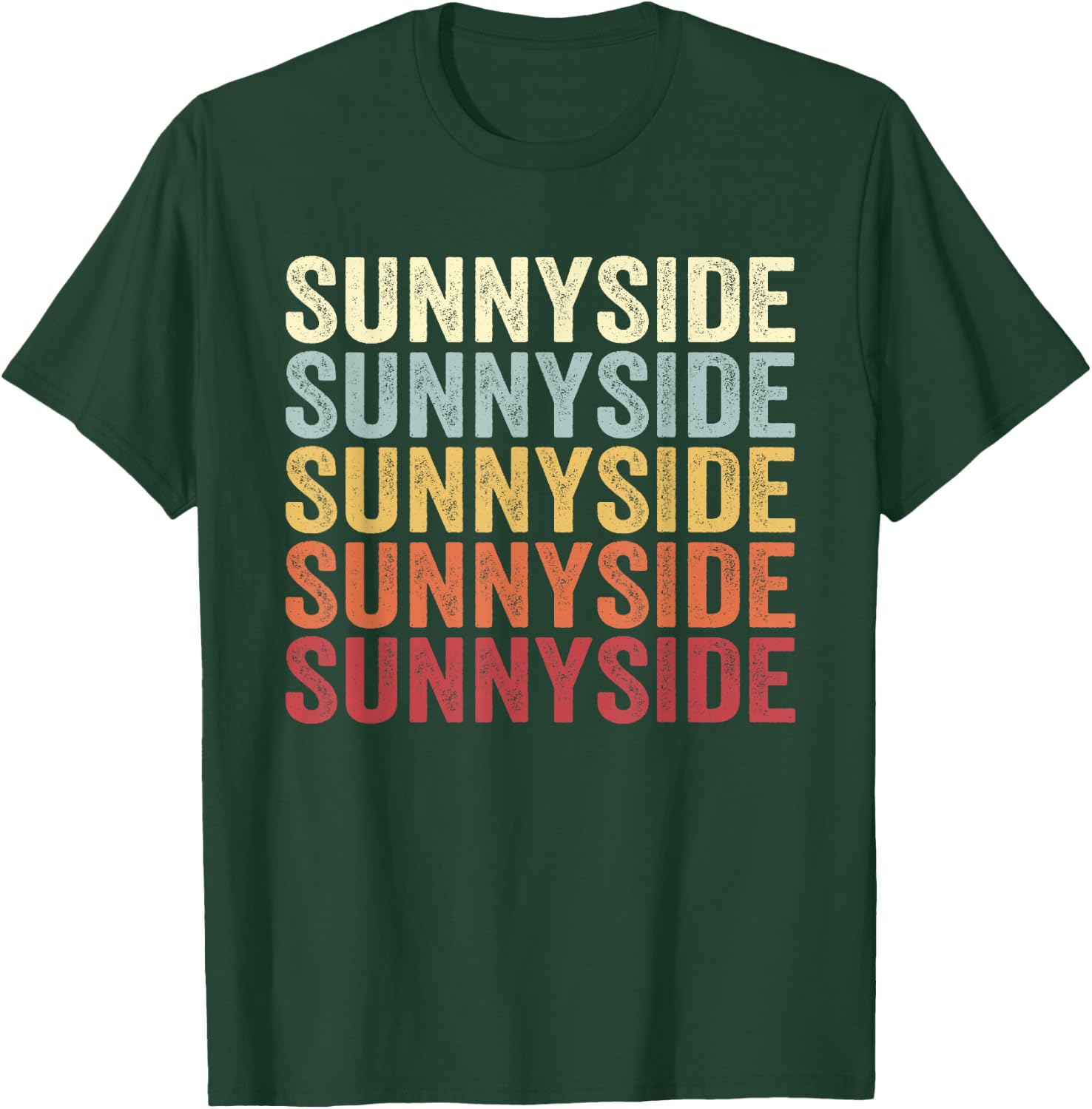 Sunnyside Washington Sunnyside WA Retro Vintage Text T-Shirt - T-Shirt | Forest