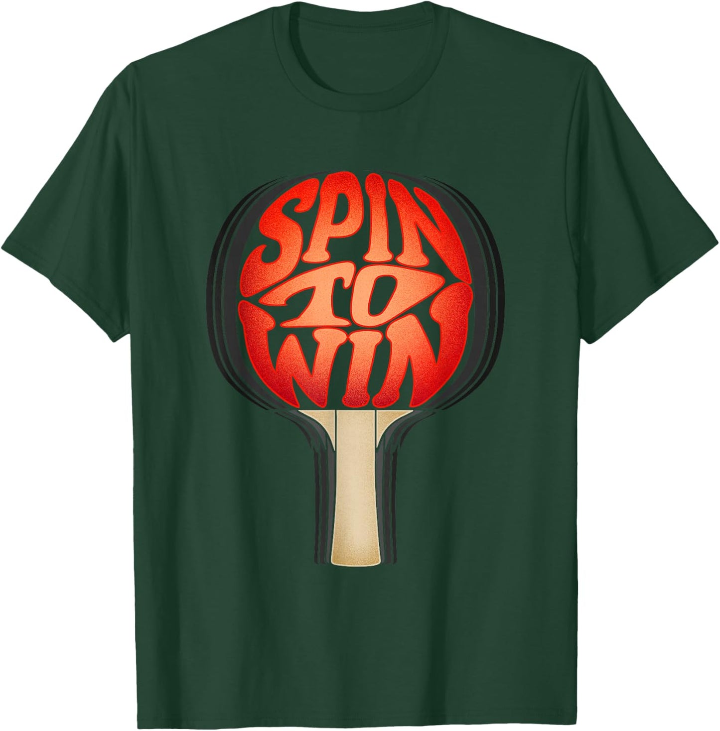 Spin To Win I Ping Pong T-Shirt - T-Shirt | Forest