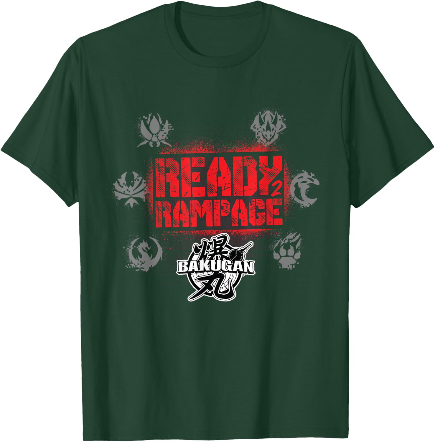Bakugan Ready 2 Rampage Graphic T-Shirt - T-Shirt | Forest