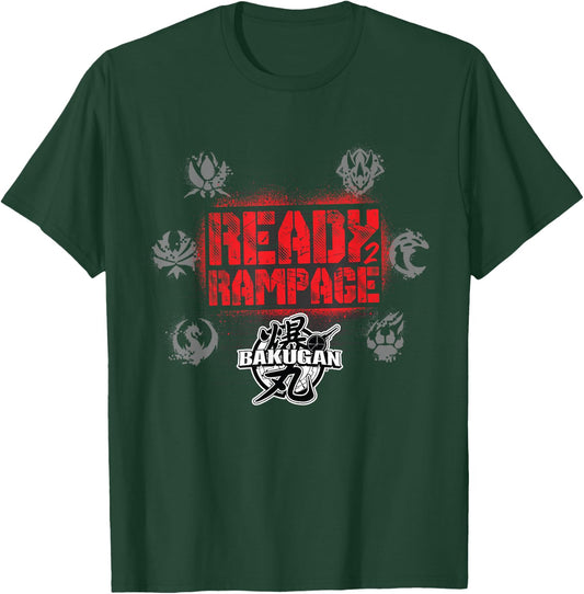 Bakugan Ready 2 Rampage Graphic T-Shirt - T-Shirt | Forest