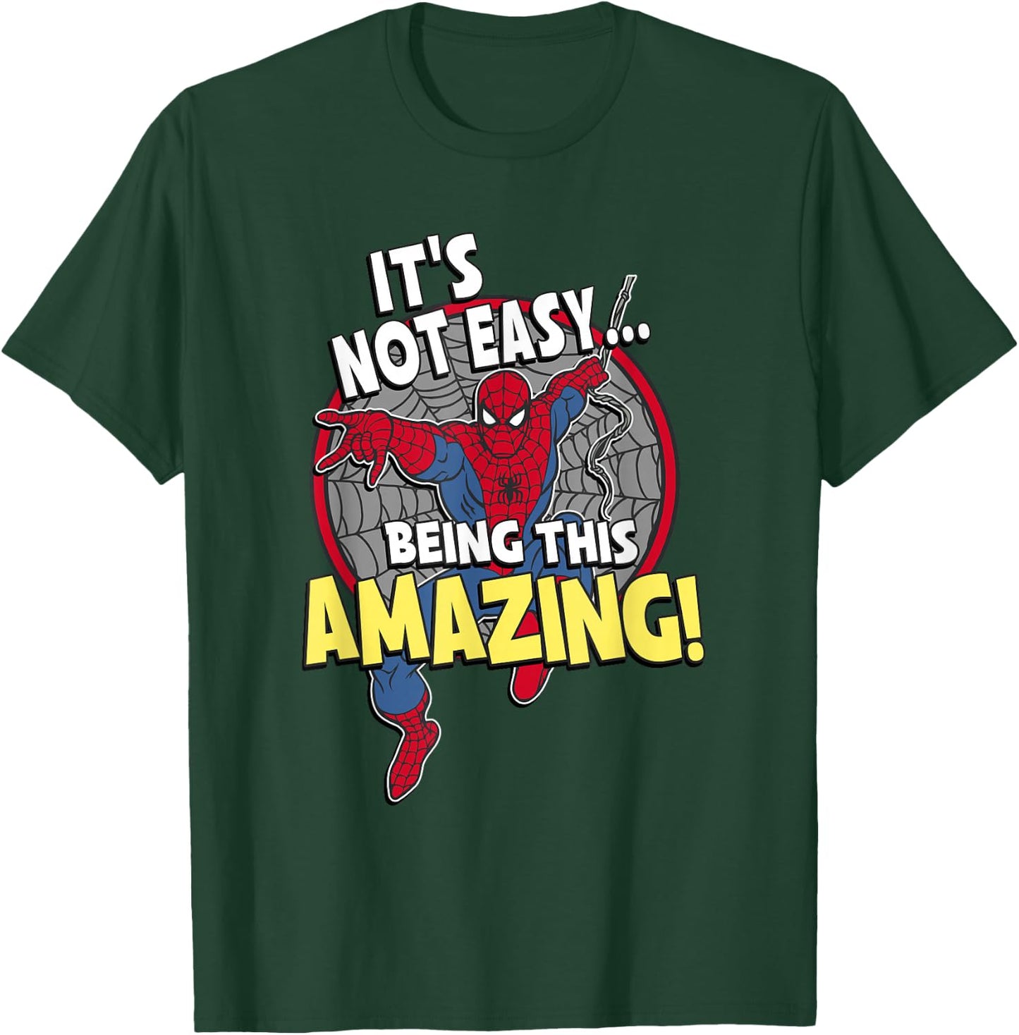 Marvel Comics Retro Classic Spider-Man! Being Amazing! T-Shirt - T-Shirt | Forest