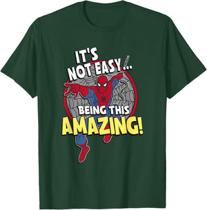 Marvel Comics Retro Classic Spider-Man! Being Amazing! T-Shirt - T-Shirt | Forest