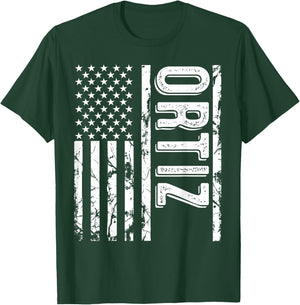 Ortiz Last Name Funny Surname Team Ortiz Family Reunion T-Shirt - T-Shirt | Forest