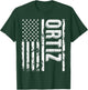 Ortiz Last Name Funny Surname Team Ortiz Family Reunion T-Shirt - T-Shirt | Forest