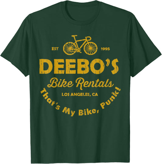 Deebo's Bike Rentals Vintage Retro T-Shirt - T-Shirt | Forest