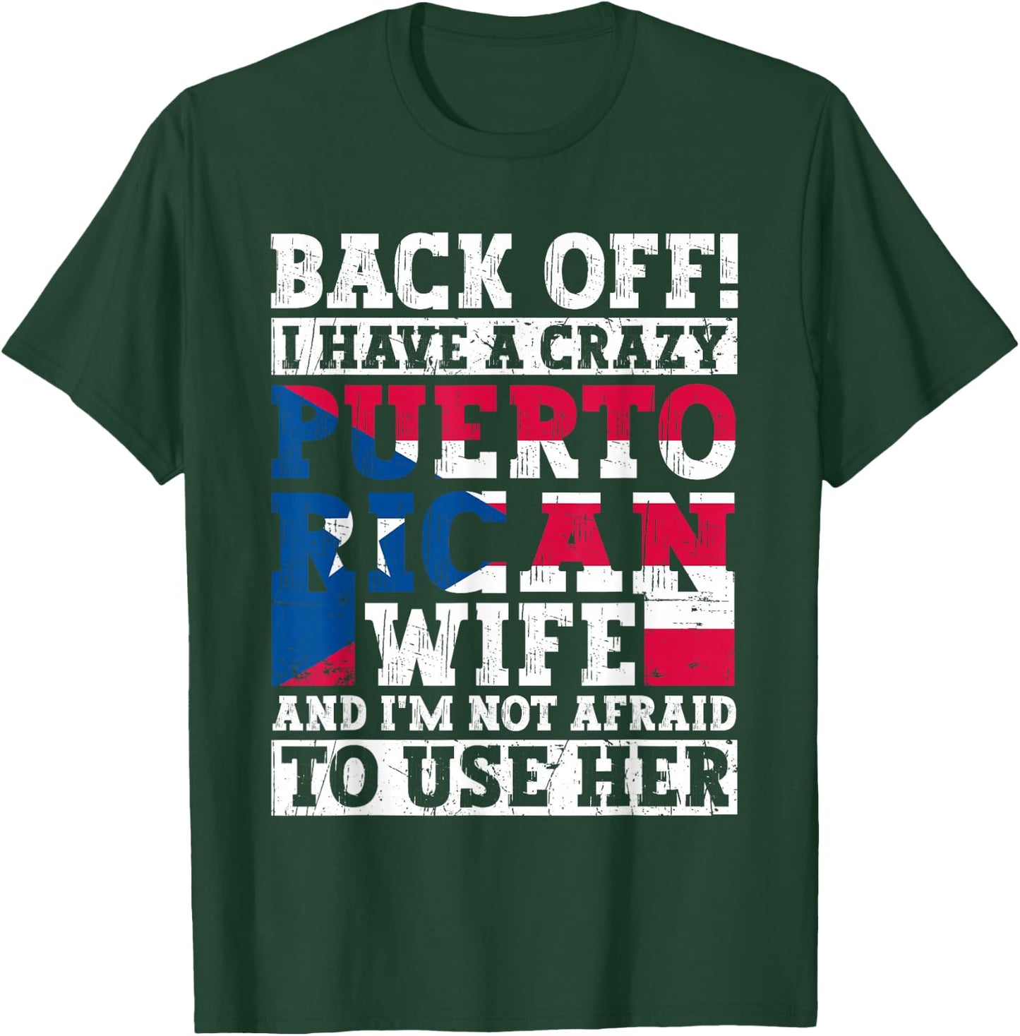 Funny Puerto Rican Heritage Puerto Rico Flag Roots T-Shirt - T-Shirt | Forest
