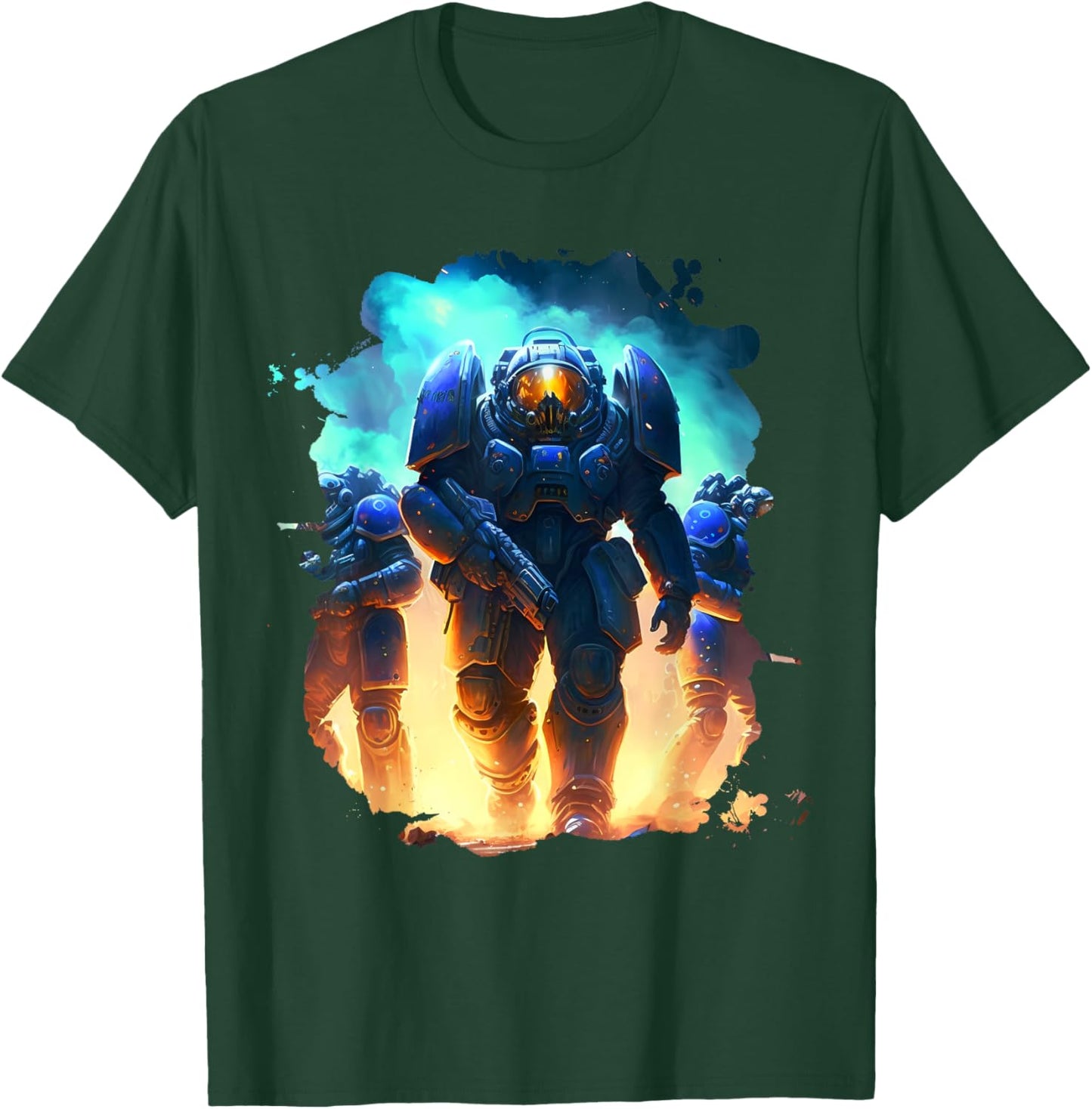 Heroes in Space The Amazing Space Marines T-Shirt - T-Shirt | Forest